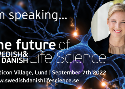 CEO Hanna Sjöström på the Future of Swedish & Danish Life Science 7e September