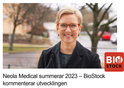 CEO Hanna Sjöström kommenterar Bokslutskommuniké 2023 i BioStocks studio