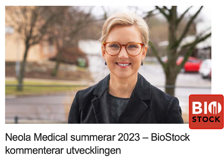 CEO Hanna Sjöström kommenterar Bokslutskommuniké 2023 i BioStocks studio