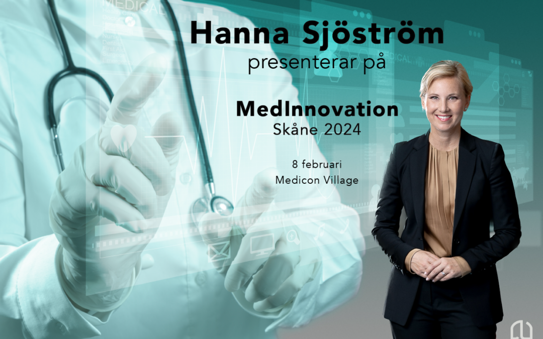 Skånsk innovationskraft diskuteras med CEO Hanna Sjöström vid MedInnovation 2024 på Medicon Village