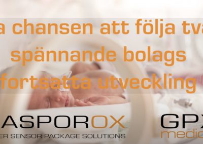 GASPOROX delar ut aktierna i Neola Medical i samband med att Neola Medical är på väg mot börsen.