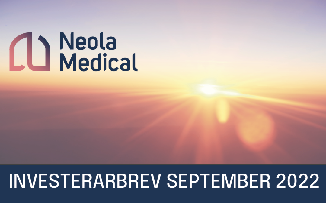Förvärv av IP-rättigheter, kliniska studieresultat, storägares ökade innehav och kommande garanterade företrädesemission – vd berättar mer i Neola Medicals investerarbrev